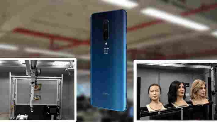 How OnePlus uses robotic hands, mannequin heads, and a tiny carnival ride to test its phone cameras