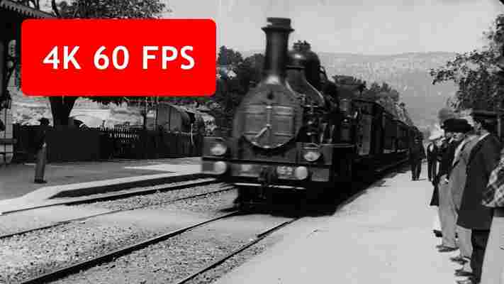 Watch: AI developer upscales famous 1895 train scene to 4K at 60 FPS